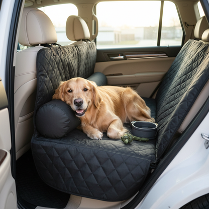Protector de asiento trasero de coche para perros